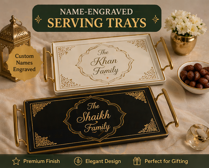 NAME ENGRAVED SERVING TRAYS