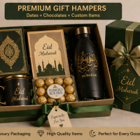 EID HAMPER (Dates + Chocolate + Customized items)