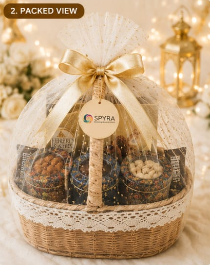 Eid Mubarak Premium Dry Fruits & Chocolate Gift Hamper