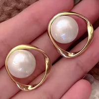 Pearl Charm Earrings