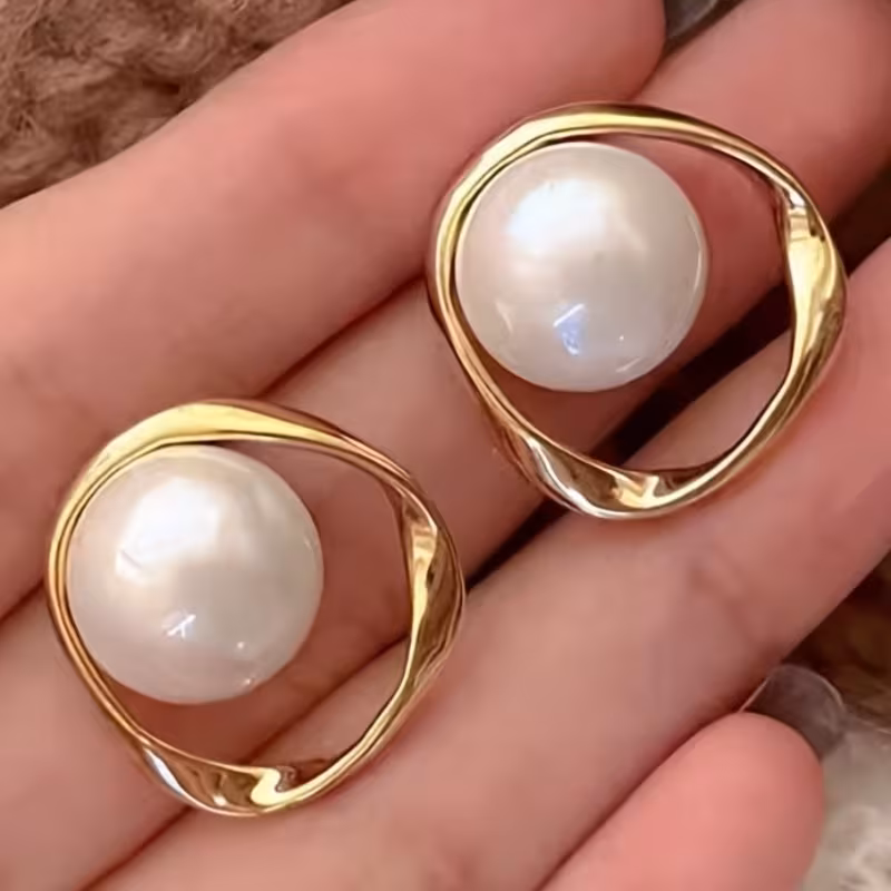 Pearl Charm Earrings