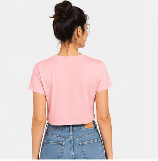 Pink Short Sleeve crop - Image 2