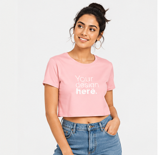 Pink Short Sleeve crop