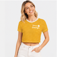 Yellow Short Sleeve crop